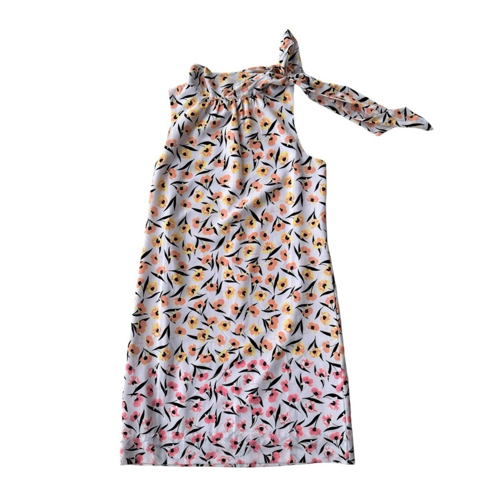 Ann Taylor Floral Sheath Mini Dress Lavendar Purple Size 2